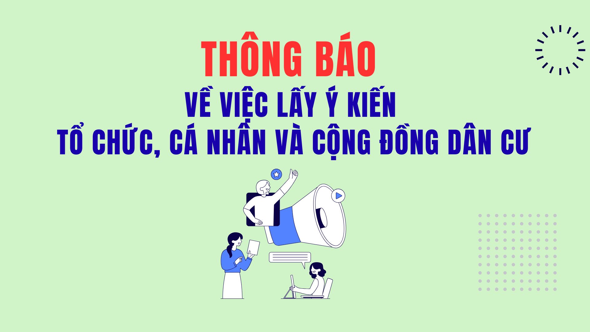 Thông báo về việc lấy ý kiến tổ chức, cá nhân và cộng đồng dân cư liên quan, về Đồ án Quy hoạch chung đô thị Trảng Bom, tỉnh Đồng Nai đến năm 2045