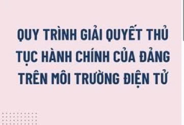 17 11 2025 Hướng dẫn triển khai thủ tục hành chính của Đảng trên môi trường điện tử