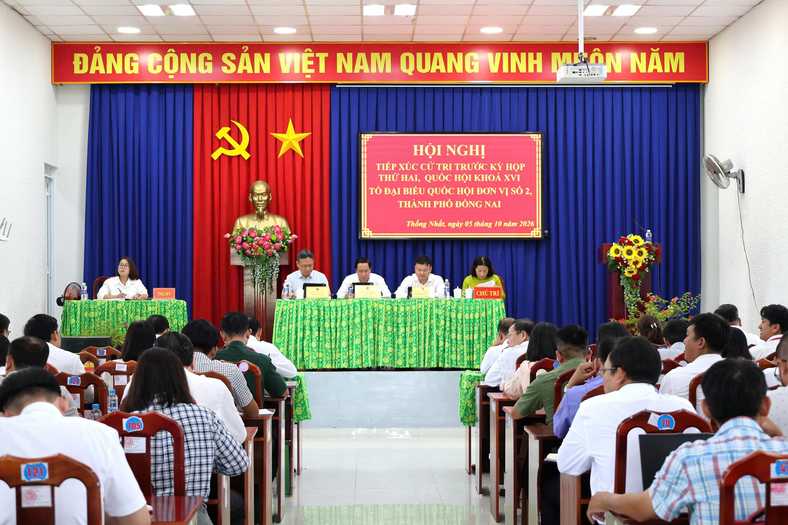 Tổ đại biểu Quốc hội đơn vị số 2, đoàn đại biểu Quốc hội thành phố Đồng Nai tiếp xúc cử tri trước kỳ họp thứ 2, Quốc hội khóa XVI