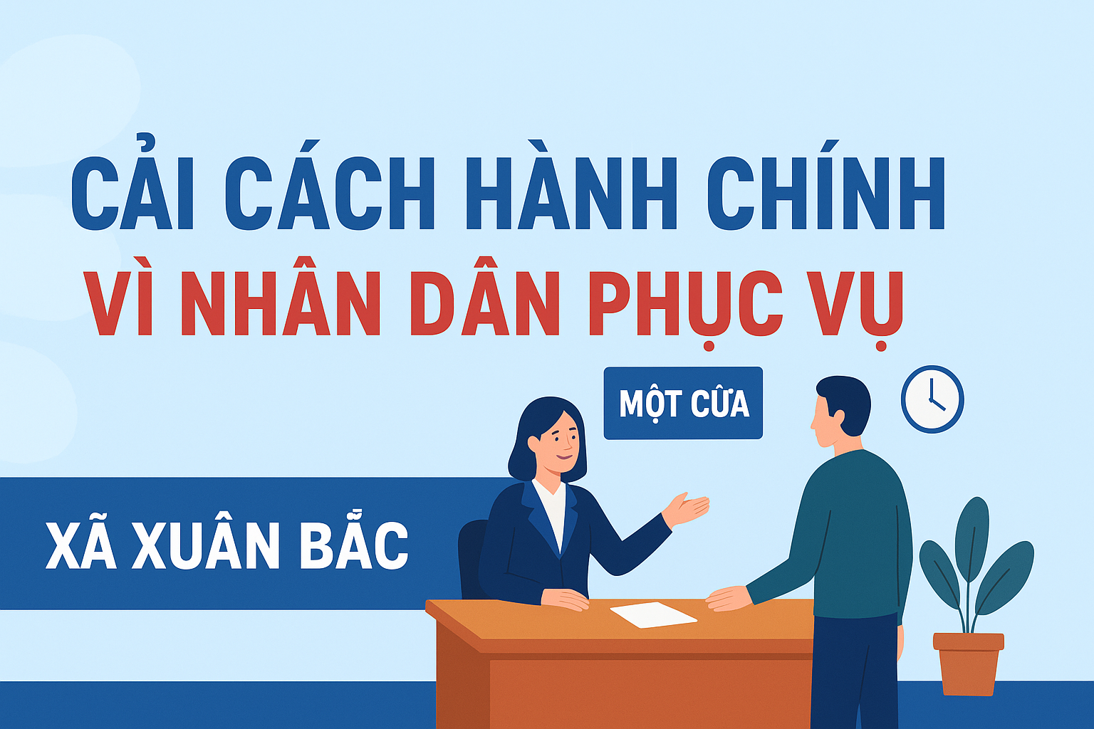 ĐẨY MẠNH CẢI CÁCH HÀNH CHÍNH Ở XÃ XUÂN BẮC SAU KHI THỰC HIỆN MÔ HÌNH CHÍNH QUYỀN ĐỊA PHƯƠNG HAI CẤP