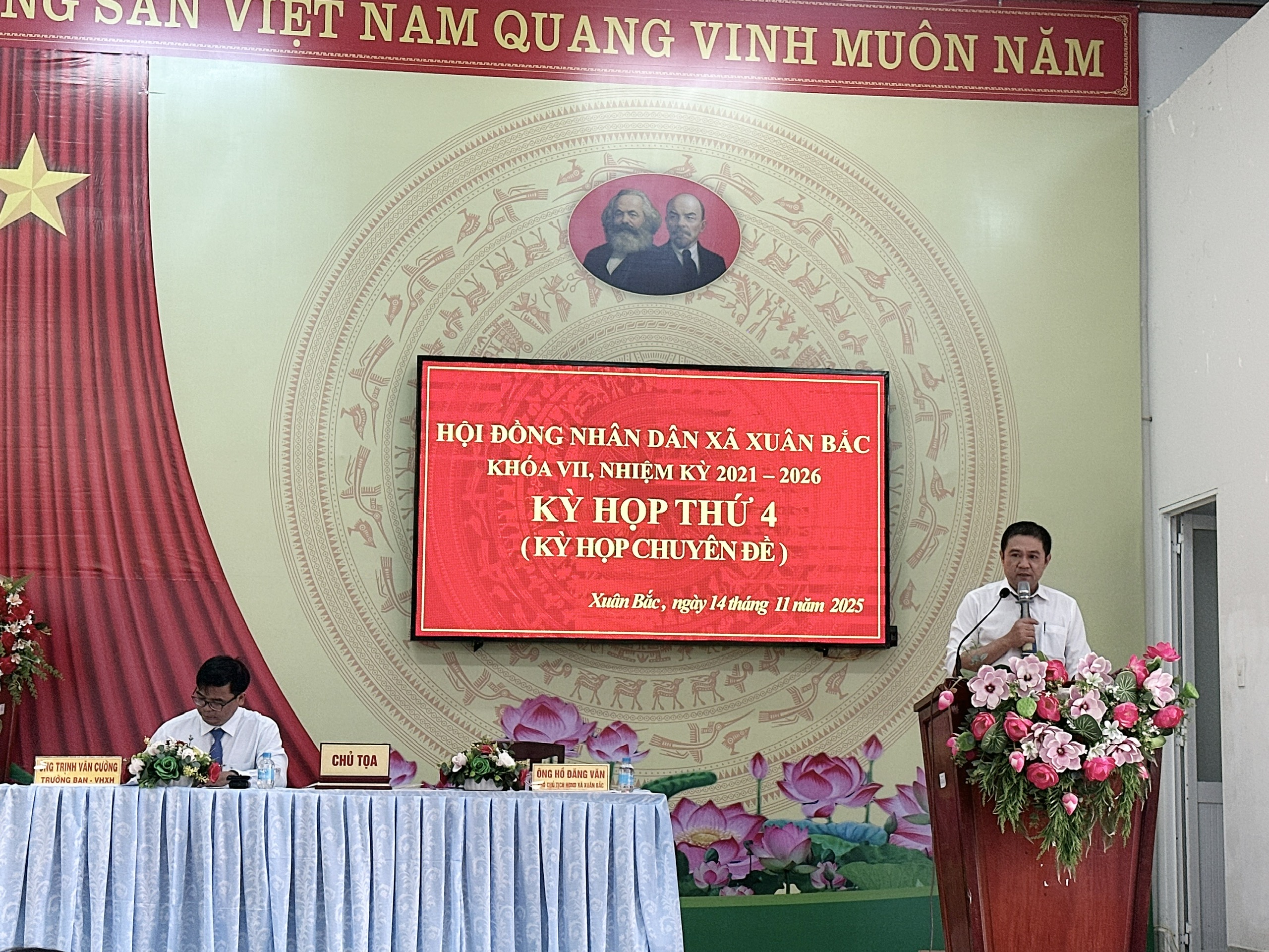 HỘI ĐỒNG NHÂN DÂN XÃ XUÂN BẮC TỔ CHỨC KỲ HỌP THỨ 4 (KỲ HỌP CHUYÊN ĐỀ) NĂM 2025