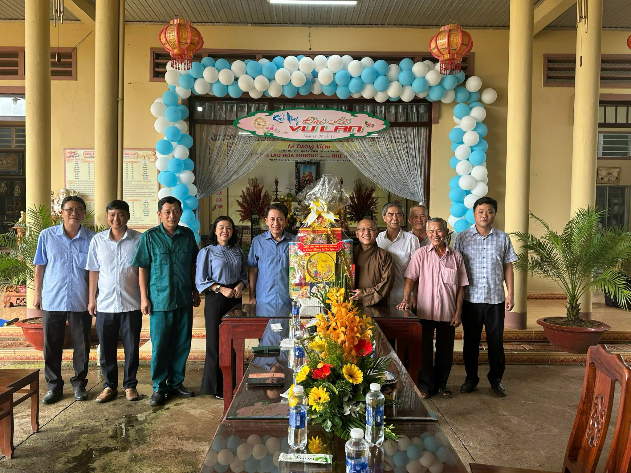 Buổi thăm, gặp gỡ cơ sở Phật giáo nhân dịp Lễ Vu Lan Báo hiếu