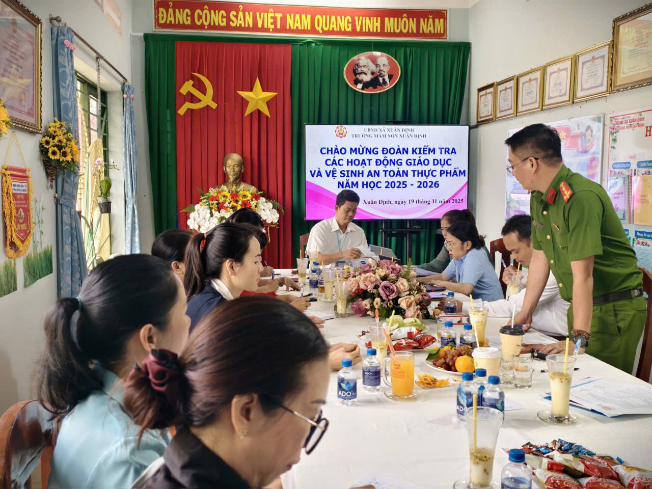 Kiểm tra hoạt động giáo dục tại Trường Mầm non Xuân Định ngày 19/11/2025