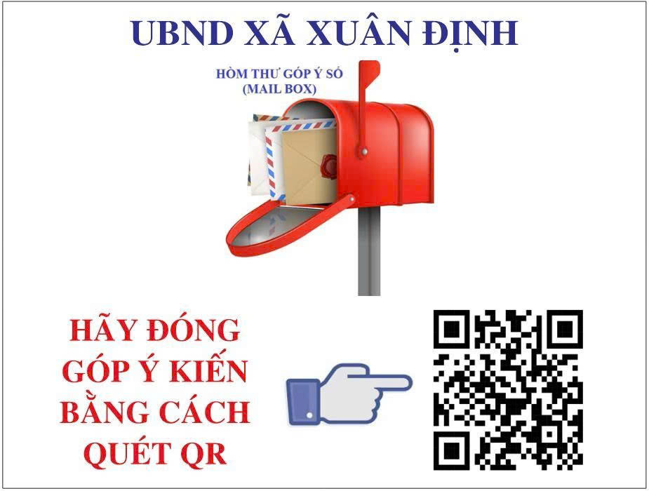 Hộp thư góp ý số của UBND xã Xuân Định qua mã QR – kênh kết nối nhanh chóng giữa chính quyền và người dân