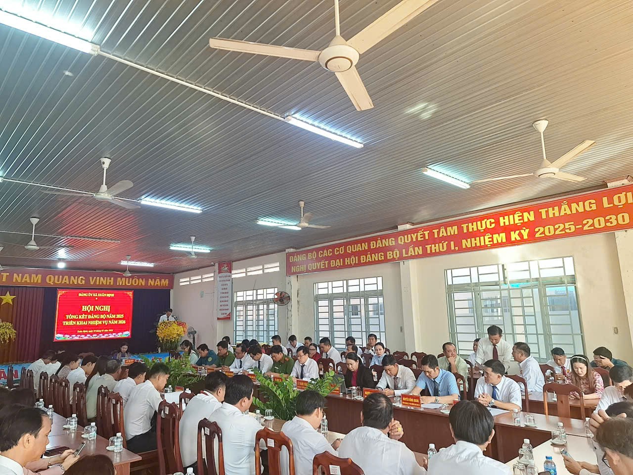 Đảng ủy xã Xuân Định tổng kết thực hiện Nghị quyết và triển khai nhiệm vụ năm 2026