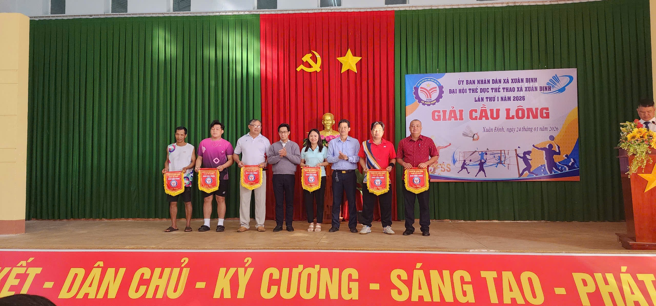 Giải Cầu lông mừng Đảng, mừng Xuân Bính Ngọ năm 2026 và kỷ niệm 96 năm Ngày thành lập Đảng Cộng sản Việt Nam (03/02/1930 – 03/02/2026)