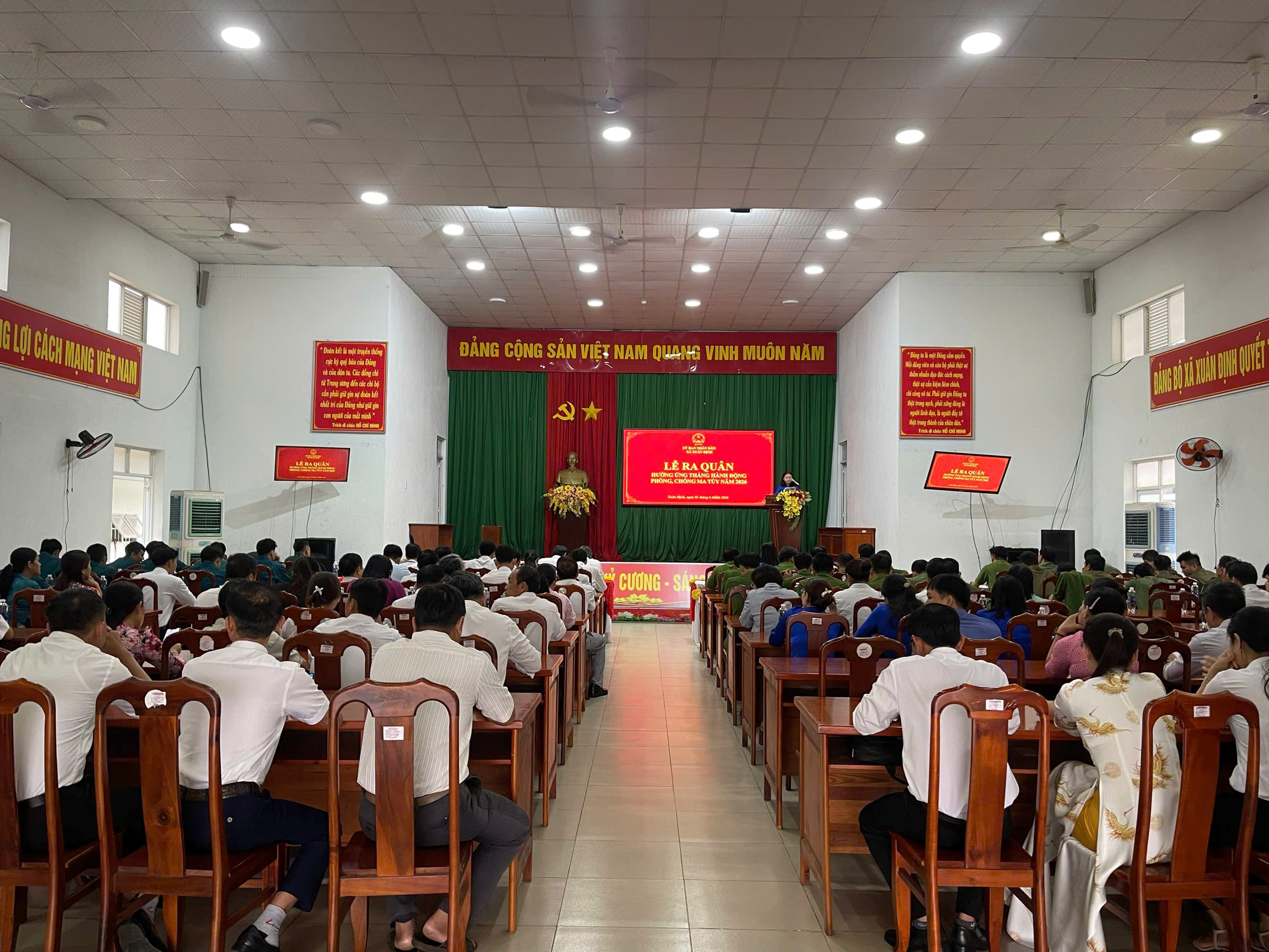 Xã Xuân Định tổ chức Lễ ra quân hưởng ứng tháng hành động phòng, chống ma túy năm 2026