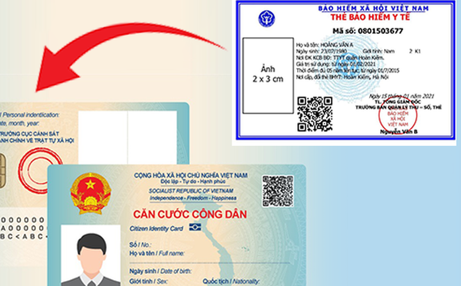 Sử dụng thẻ Căn cước công dân gắn chíp và ứng dụng VNeID thay thế thẻ bảo hiểm y tế giấy khi khám, chữa bệnh