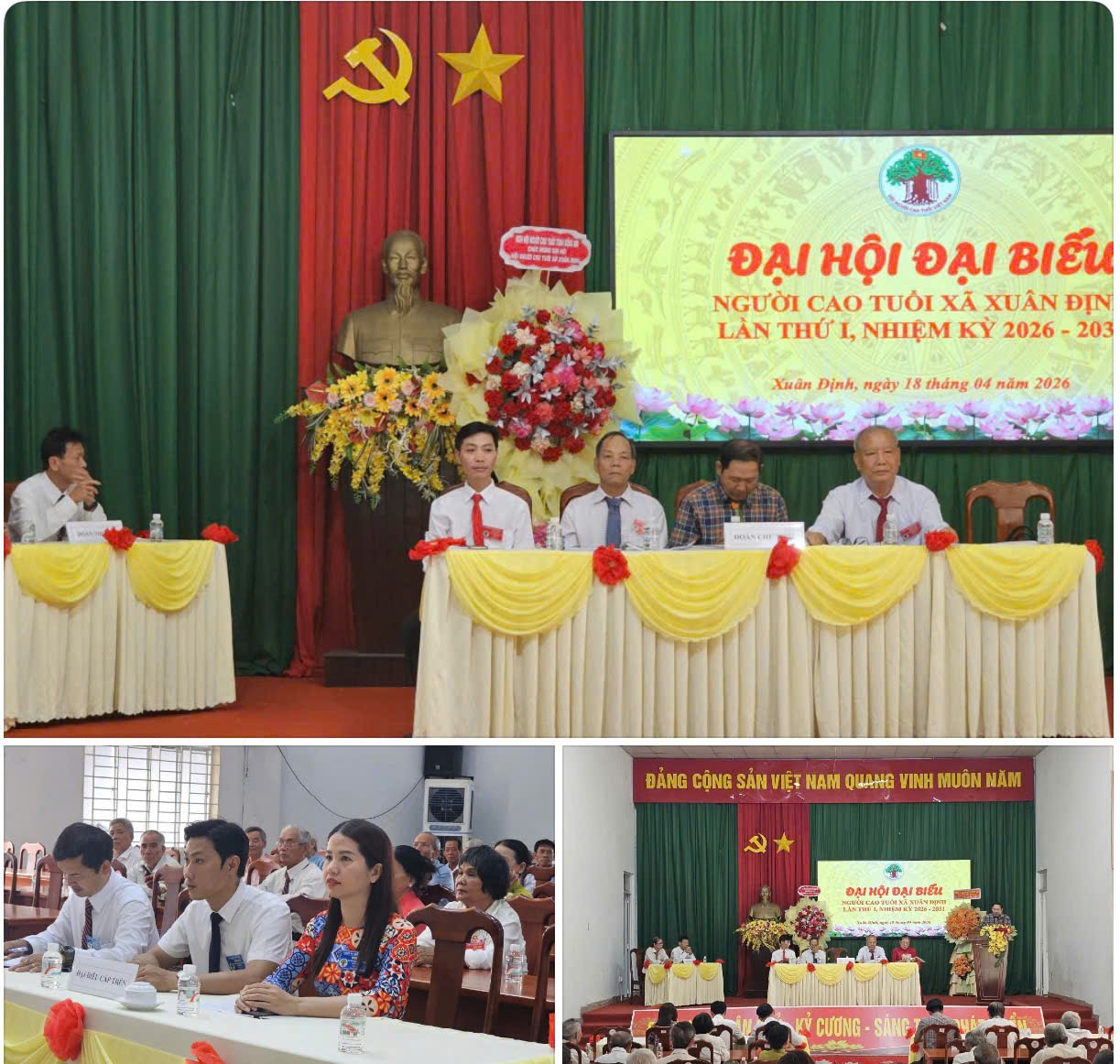 Đại biểu tham dự tại buổi Đại hội người cao tuổi