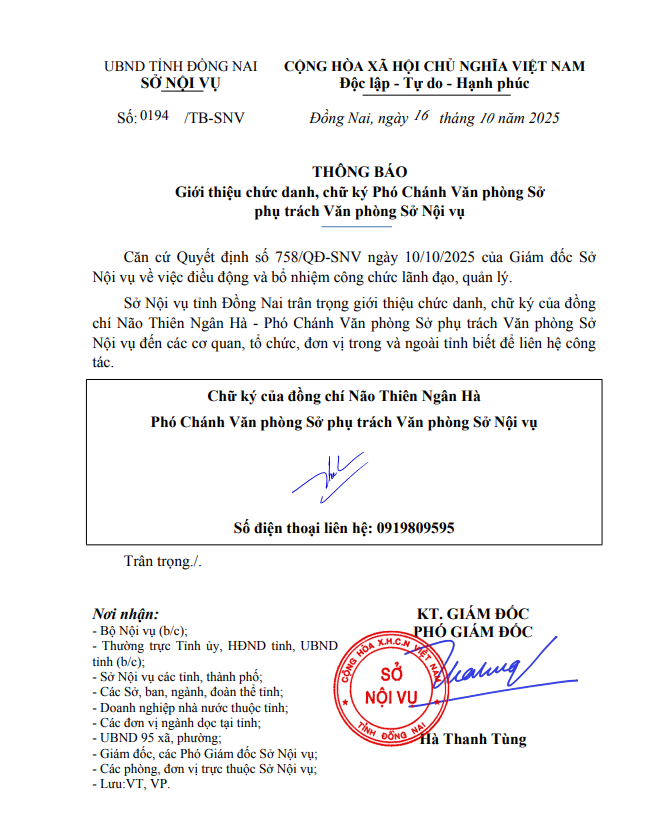 thong bao chu ky