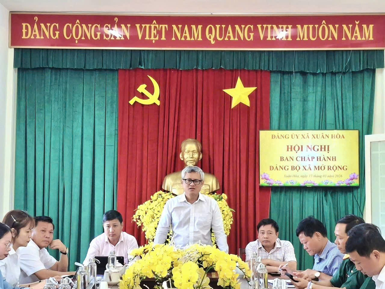 HỘI NGHỊ BCH ĐẢNG BỘ XÃ XUÂN HÒA MỞ RỘNG