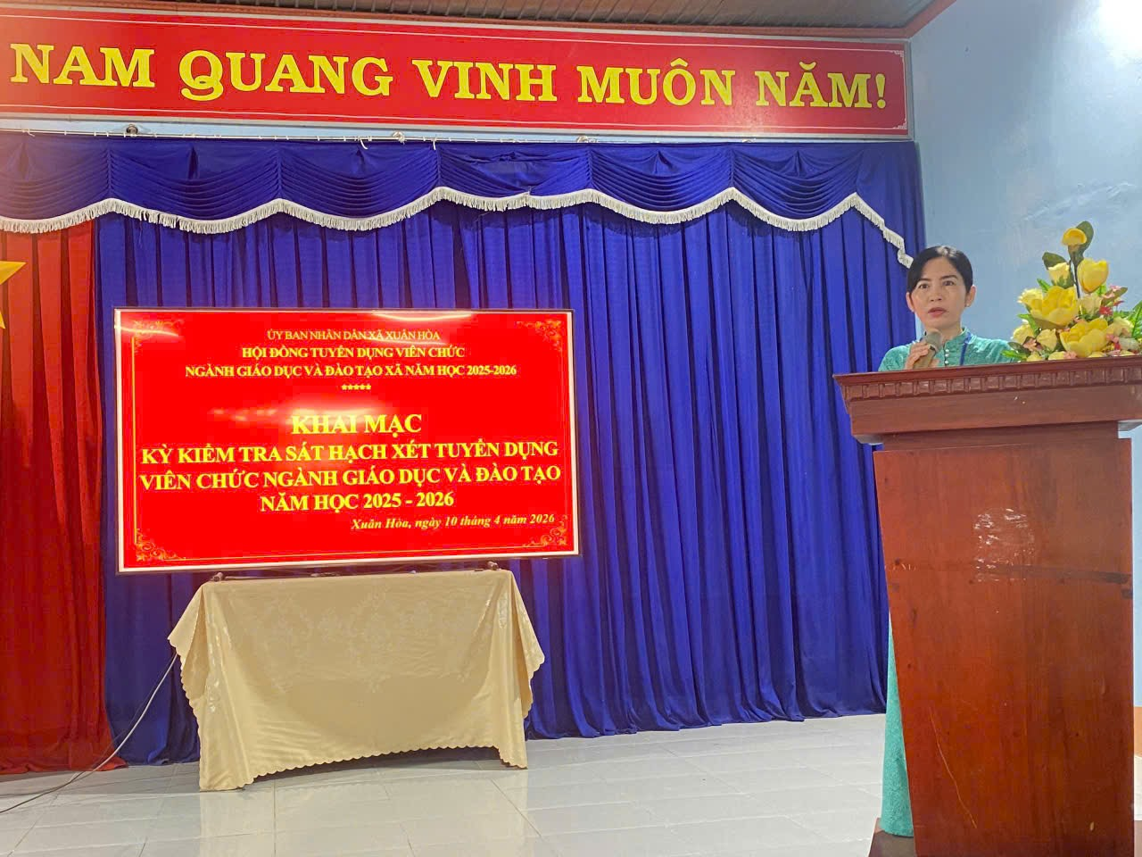 Xã Xuân Hoà khai mạc kỳ tuyển dụng viên chức ngành GDĐT   năm học 2025-2026