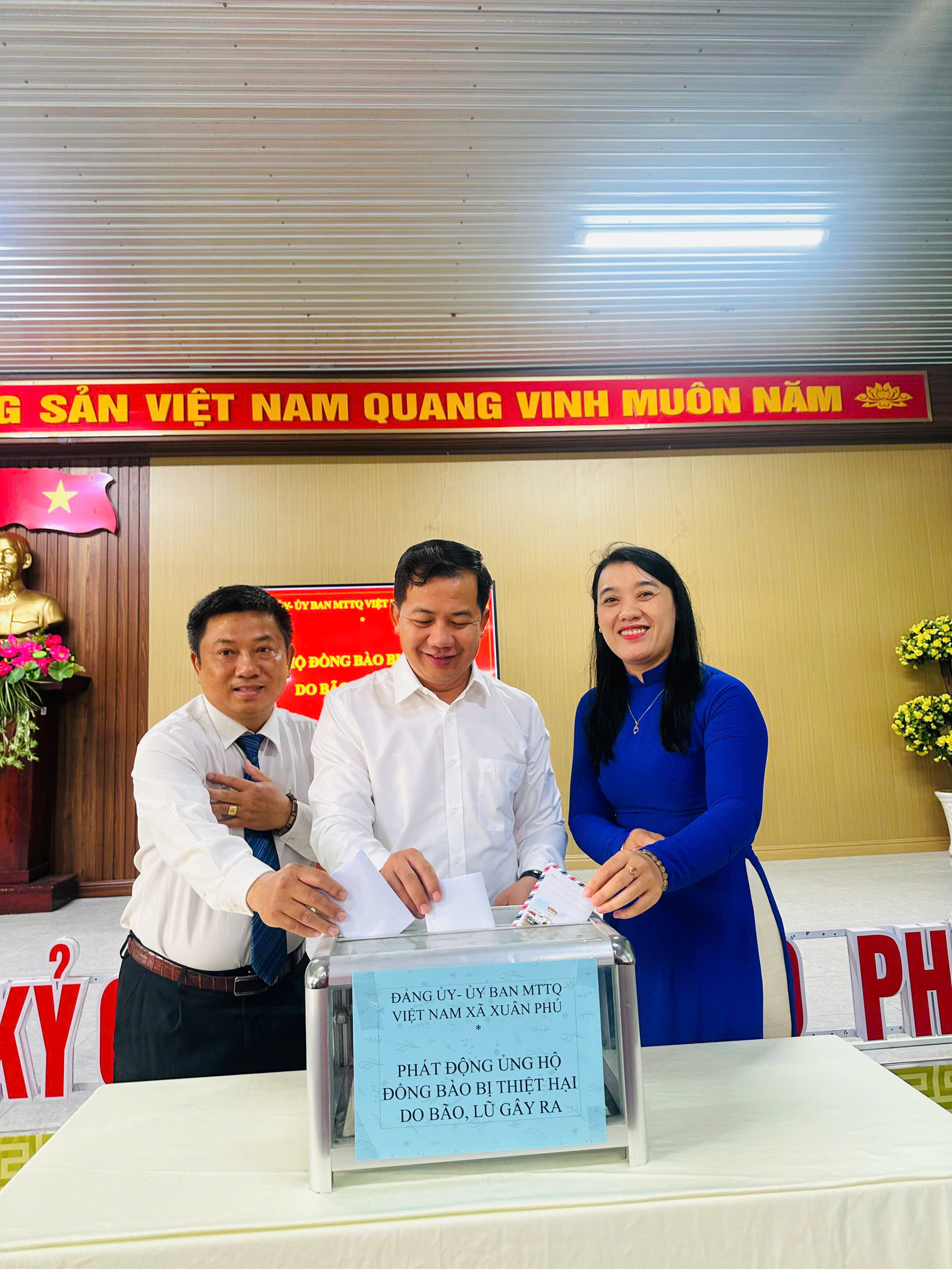 XUÂN PHÚ TỔ CHỨC LỄ PHÁT ĐỘNG ỦNG HỘ ĐỒNG BÀO  CÁC TỈNH, THÀNH PHỐ BỊ THIỆT HẠI DO BÃO LŨ ĐỢT 2