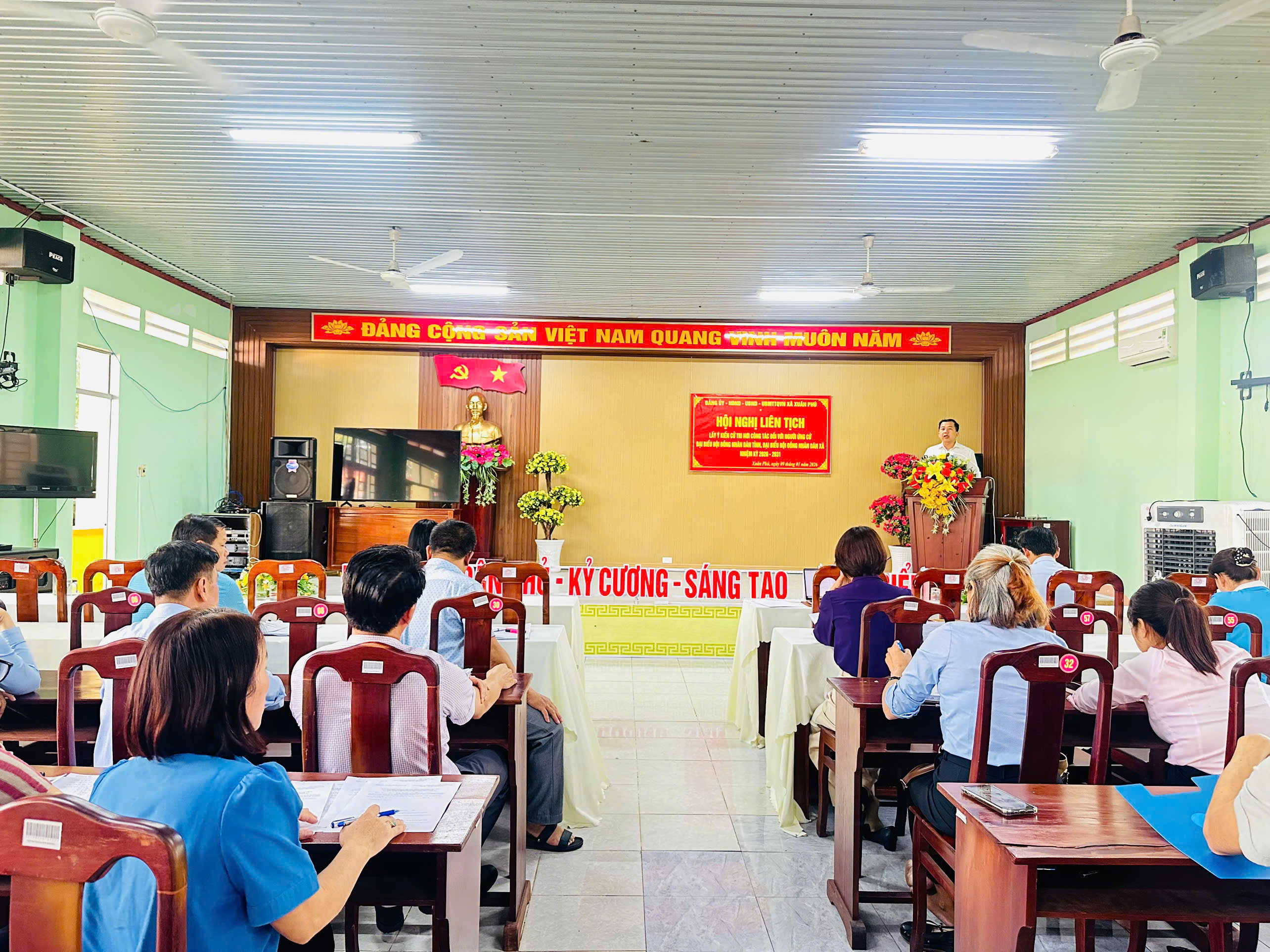 XUÂN PHÚ TỔ CHỨC HỘI NGHỊ LẤY Ý KIẾN CỬ TRI NƠI  CÔNG TÁC ĐỐI VỚI NGƯỜI ỨNG CỬ ĐẠI BIỂU HĐND CÁC CẤP, NHIỆM KỲ 2026 - 2031