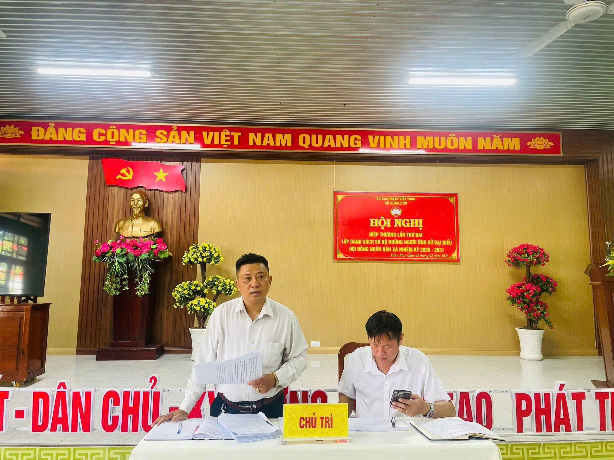 HIỆP THƯƠNG LẦN THỨ 2 - XUÂN PHÚ: THỐNG NHẤT DANH SÁCH SƠ BỘ 35 ỨNG CỬ VIÊN ĐẠI BIỂU HĐND XÃ NHIỆM KỲ 2026 – 2031