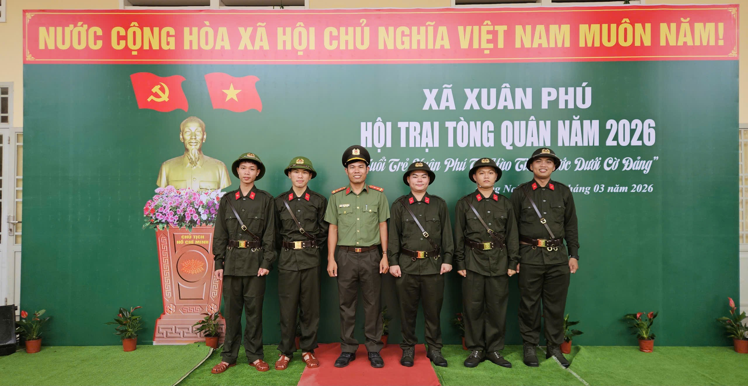 TUỔI TRẺ XÃ XUÂN PHÚ XUNG KÍCH, TÌNH NGUYỆN THỰC HIỆN NGHĨA VỤ CÔNG AN NHÂN DÂN NĂM 2026