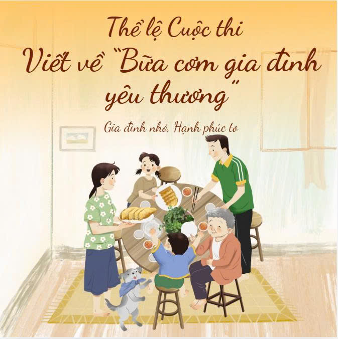 THỂ LỆ CUỘC THI "VIẾT VỀ BỮA CƠM GIA ĐÌNH YÊU THƯƠNG"
