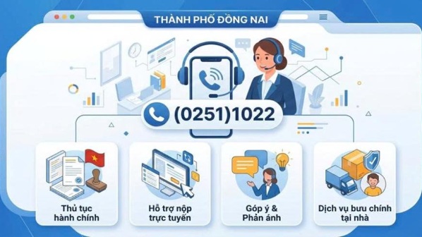 Giải quyết TTHC qua Tổng đài Dịch vụ công (0251)1022