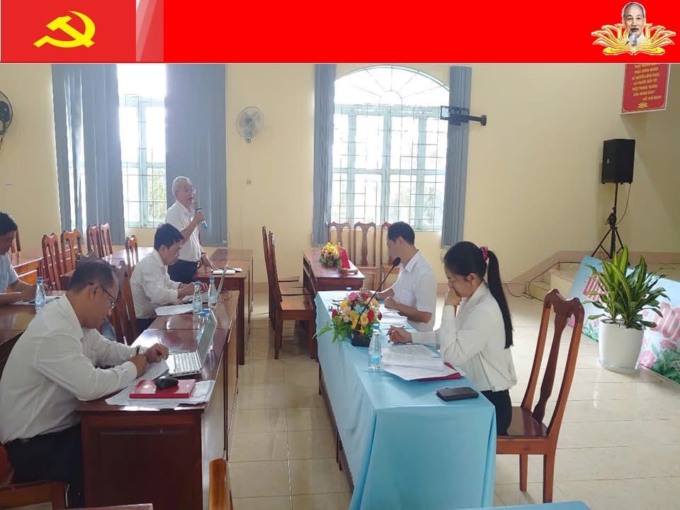 ĐẢNG ỦY XÃ XUÂN THÀNH TỔ CHỨC HỘI NGHỊ DỰ THẢO VĂN KIỆN ĐẠI HỘI ĐẠI BIỂU ĐẢNG BỘ LẦN THỨ I, NHIỆM KỲ 2025-2030 (lấy ý kiến lần thứ 2).