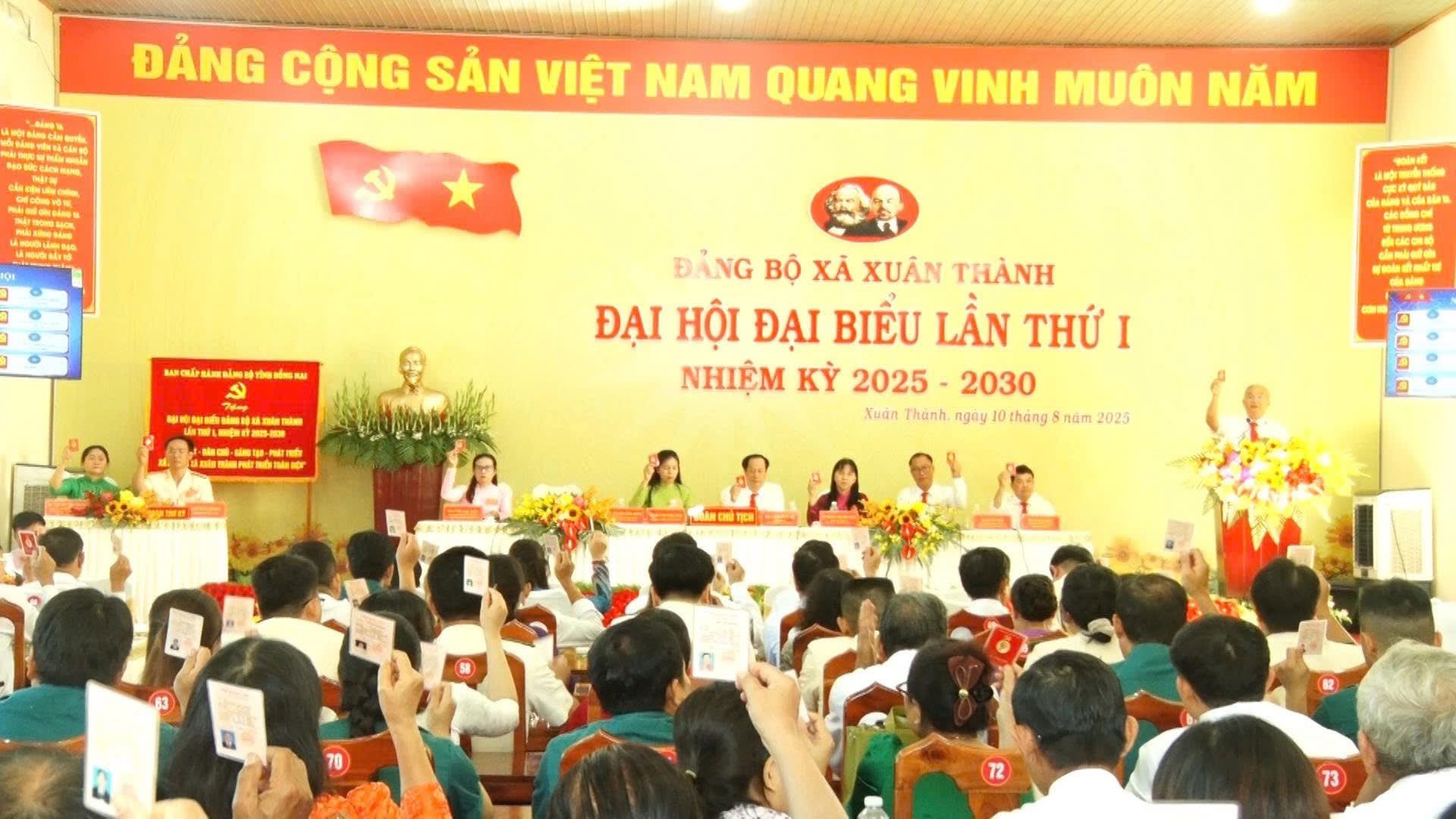 PHIÊN TRÙ BỊ ĐẠI HỘI ĐẠI BIỂU ĐẢNG BỘ XÃ XUÂN THÀNH LẦN THỨ I, NHIỆM KỲ 2025 – 2030