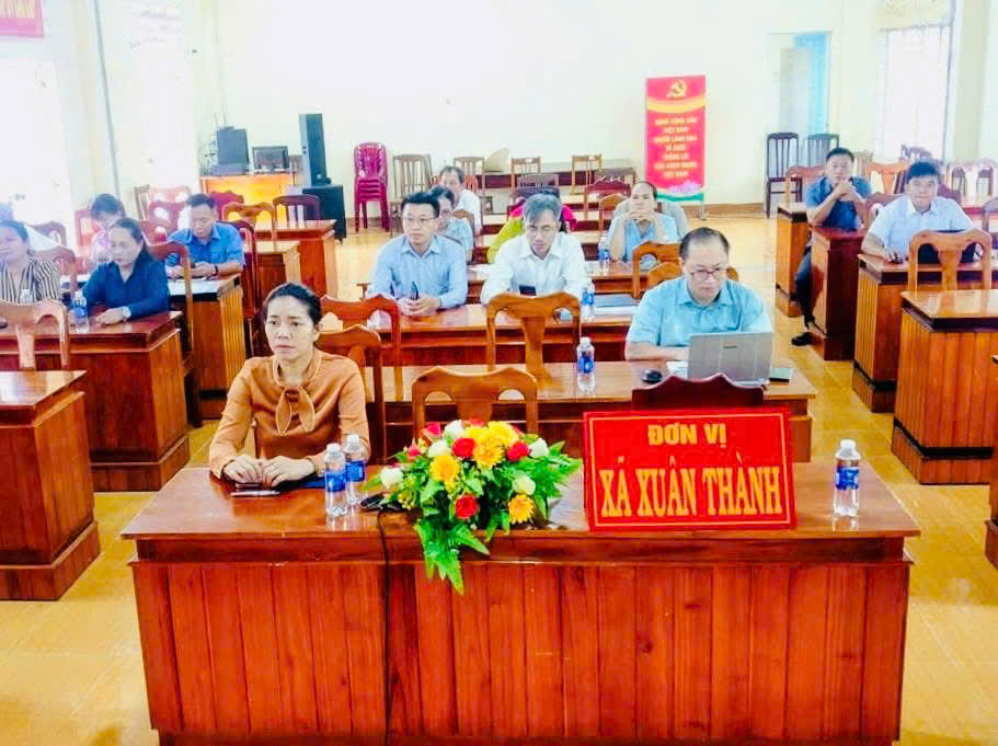 ĐẢNG ỦY XÃ XUÂN THÀNH TỔ CHỨC THAM DỰ HỘI NGHỊ TRỰC TUYẾN TOÀN QUỐC TẬP HUẤN CÔNG TÁC KHOA GIÁO NĂM 2025