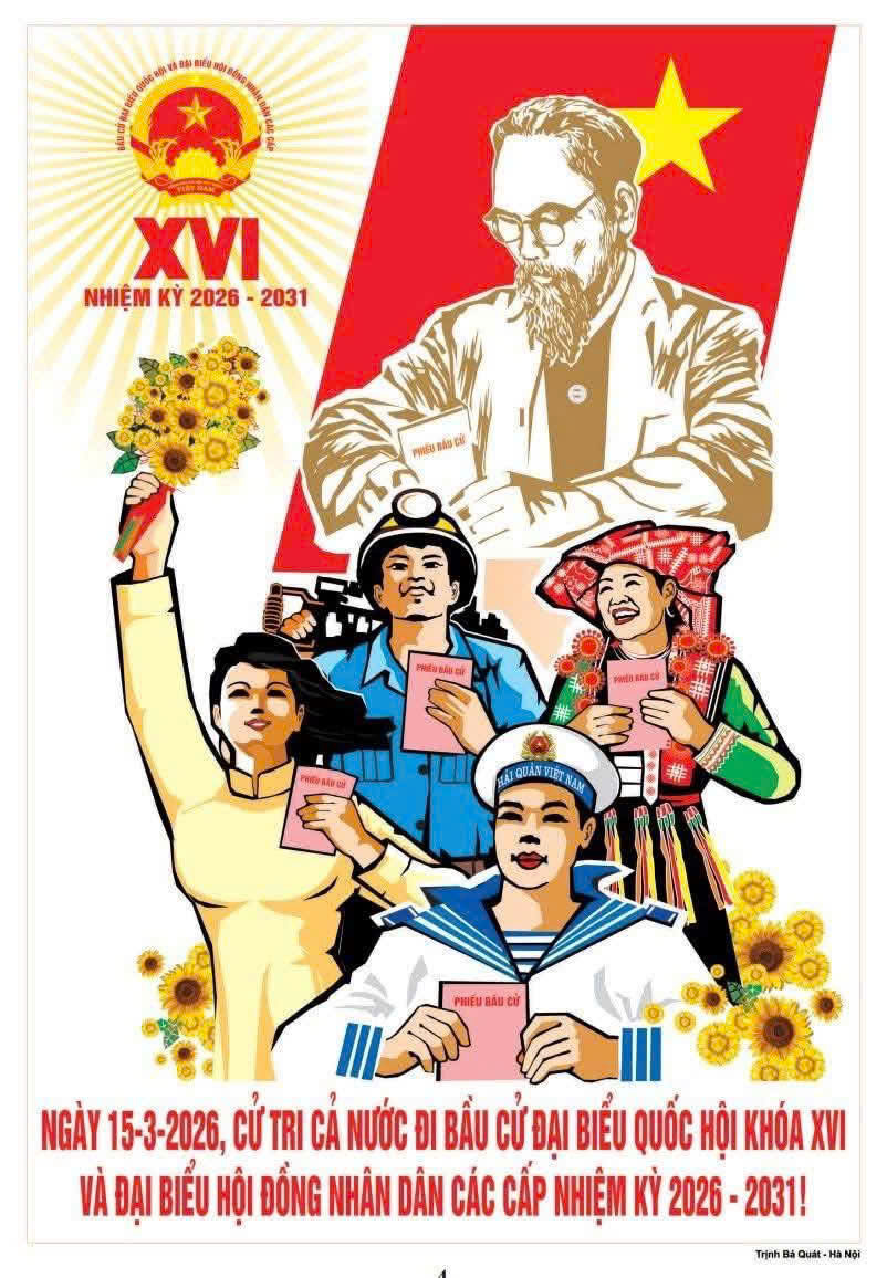 Cùng hướng về bầu cử Quốc hội khóa XVI và Hội đồng nhân dân các cấp nhiệm kỳ 2026-2031