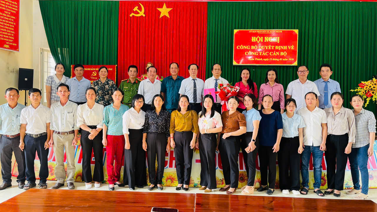 Xã Xuân Thành công bố Quyết định thành lập trạm Y tế xã và Quyết định bổ nhiệm Phó Giám đốc phụ trách Trạm Y tế xã Xuân Thành