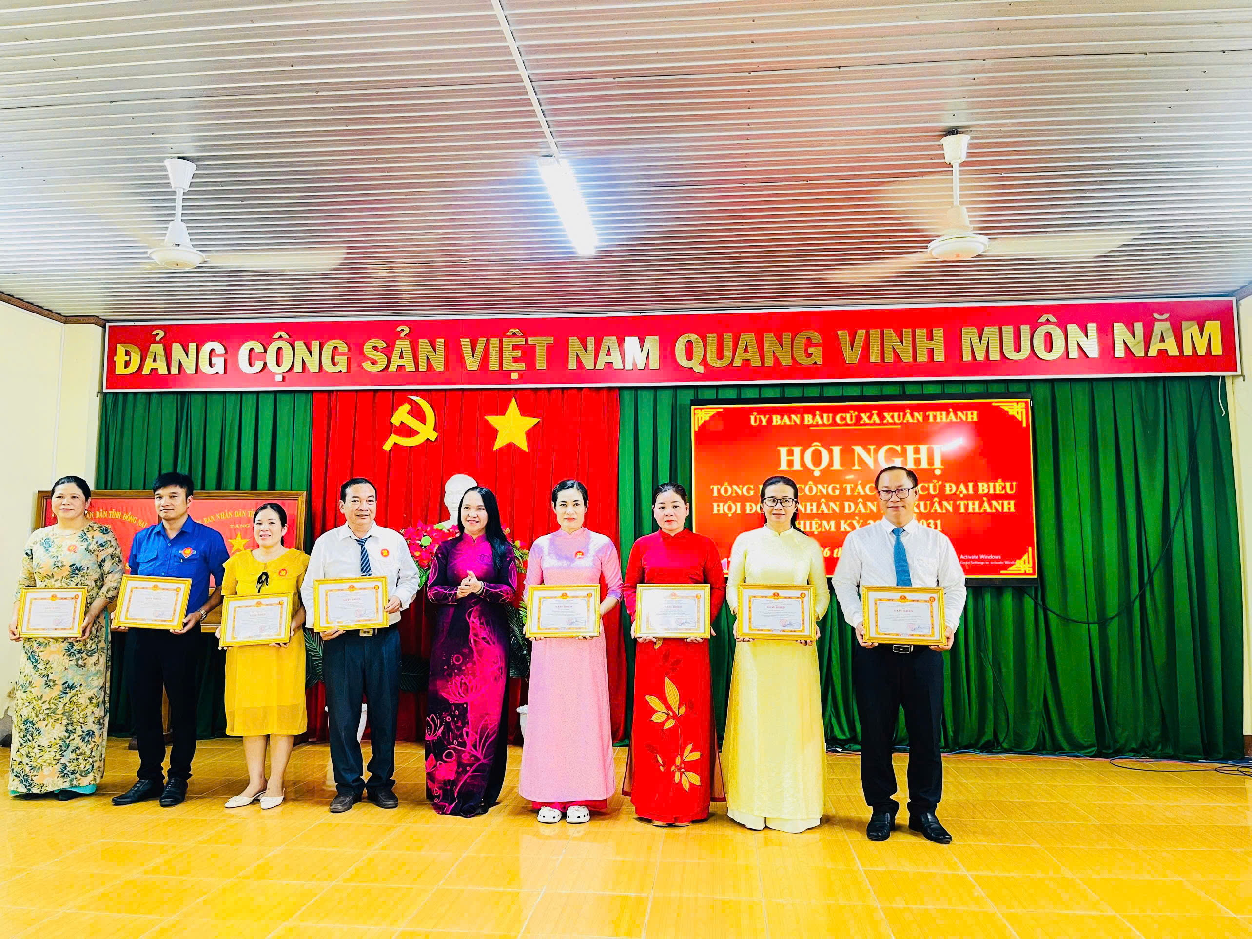 Xã Xuân Thành tổng kết công tác bầu cử đại biểu Quốc hội khóa XVI và HĐND các cấp nhiệm kỳ 2026–2031