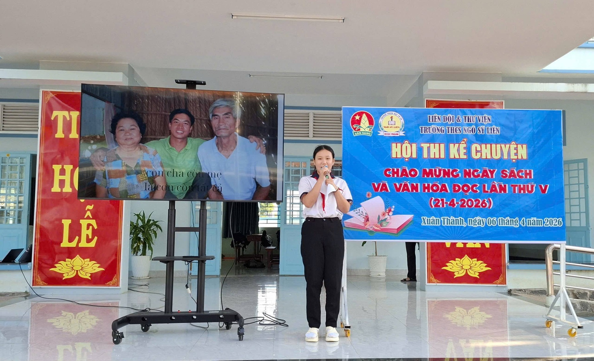 TRƯỜNG THCS NGÔ SỸ LIÊN HƯỞNG ỨNG NGÀY SÁCH VÀ VĂN HÓA ĐỌC VIỆT NAM LẦN THỨ V, NĂM 2026.
